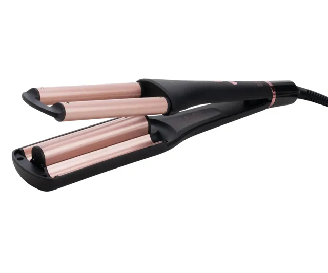 Trojkulma na vlasy Kiepe Professional Home Precision Triwave Styler - černá (8450) + dárek zdarma