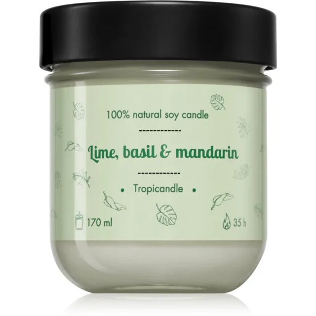 Tropicandle Lime, Basil & Mandarin vonná svíčka 170 ml