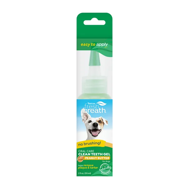 TropiClean Fresh Breath arašídové máslo zubní gel pro psy - Výhodné balení: 2 x 59 ml