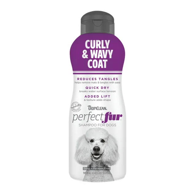 TropiClean PerfectFur šampon pro psy s kudrnatou srstí - 473 ml