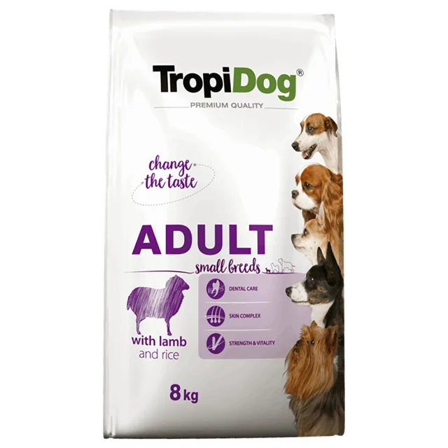 Tropidog Premium Adult Small Lamb & Chicken - 8 kg