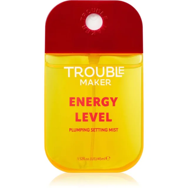 Trouble Maker Energy Level fixační sprej na make-up pro rozjasnění pleti 45 ml