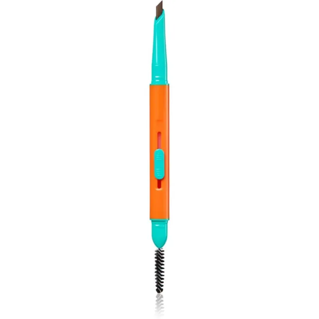 Trouble Maker Feral Brow Blade tužka na obočí s kartáčkem 2 v 1 odstín Dark Brown 0.12 g