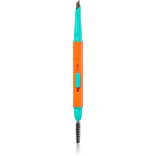 Trouble Maker Feral Brow Blade tužka na obočí s kartáčkem 2 v 1 odstín Medium Brown 0.12 g