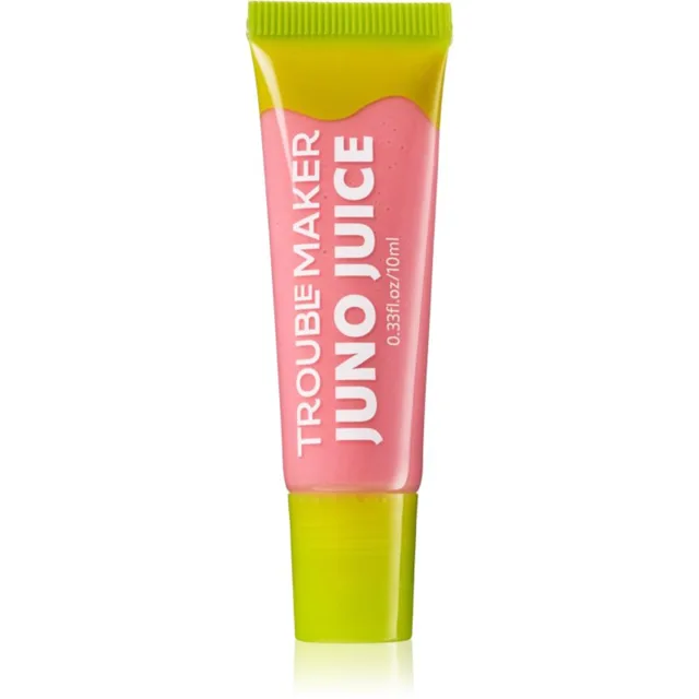 Trouble Maker Juno Juice Lipgloss lesk na rty odstín Stevie Pink 10 ml