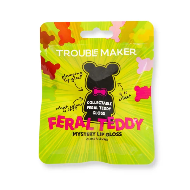 Trouble Maker Lesk na rty Feral Teddy Mystery Plumping Lip Gloss 1,1 ml