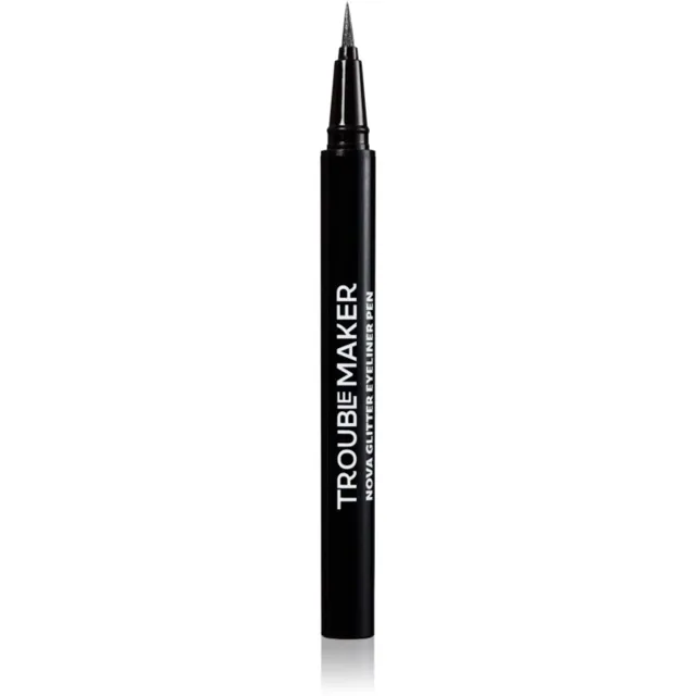 Trouble Maker Nova Glitter Liquid Eyeliner Pen třpytivá linka na oči odstín Black Hole Black 0.5 ml