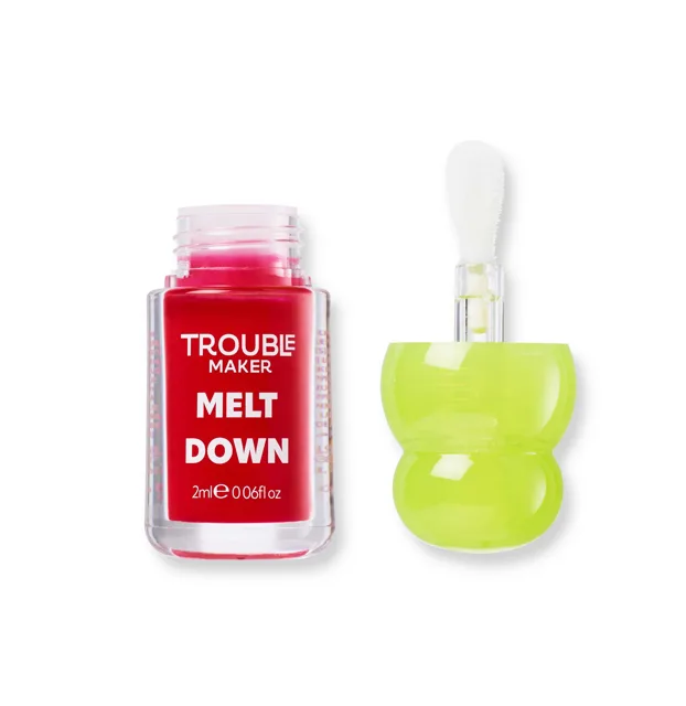 Trouble Maker Olej na rty Melt Down Lip Oil 2 ml Overload Pink