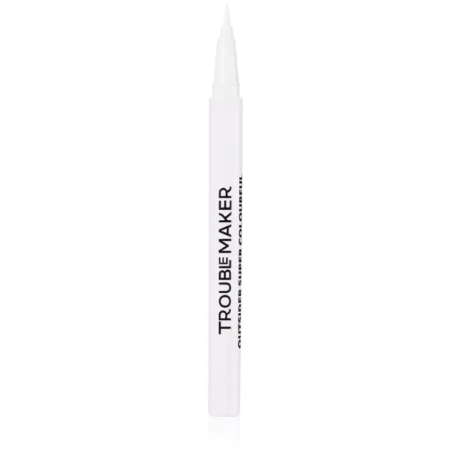 Trouble Maker Outsider precizní tekutá oční linka odstín Spooky Island White 0.5 ml