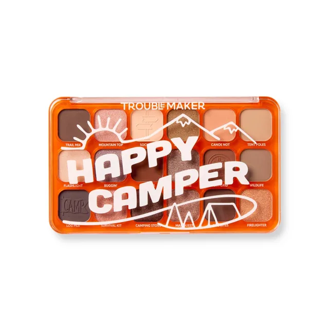 Trouble Maker Paletka očních stínů Big Trouble Shadow Palette 27 g Happy Camper