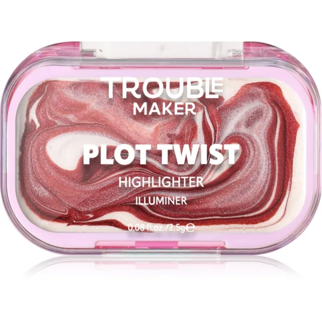 Trouble Maker Plot Twist Cream Highlight tuhý krémový rozjasňovač odstín Earth Turnt Bronze 2.5 g