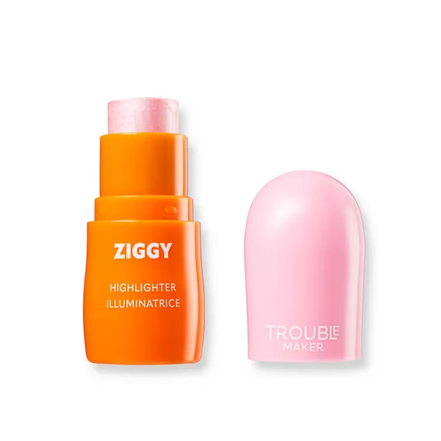 Trouble Maker Rozjasňovač Ziggy Stick Glass Highlight 6 g Earthling Pink