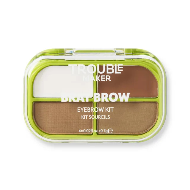 Trouble Maker Sada na úpravu obočí Brat Brow Eyebrow Kit Light Brown