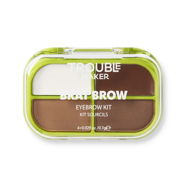 Trouble Maker Sada na úpravu obočí Brat Brow Eyebrow Kit Medium Brown