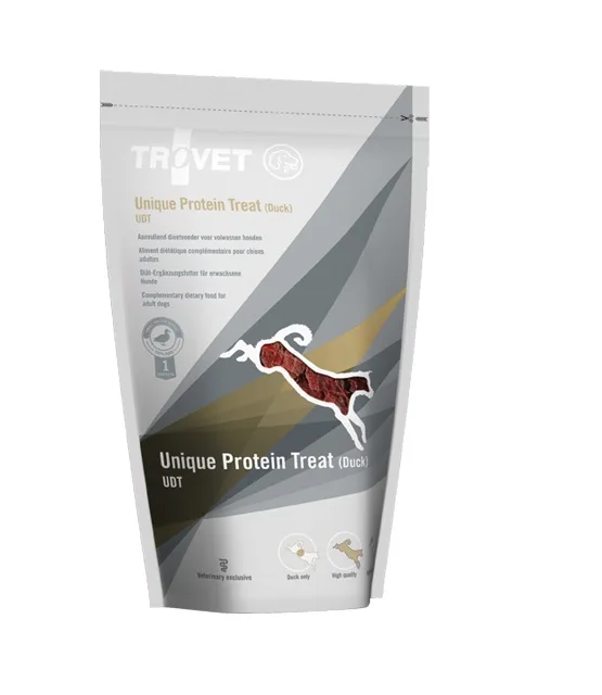 TROVET Unique Protein Treat Duck UDT 125 g funkční pamlsky pro psy