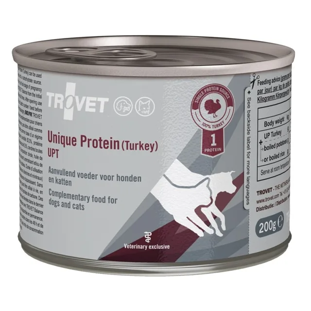 TROVET Unique Protein Turkey UPT pro psy i kočky 200 g