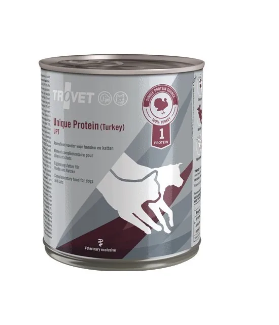 TROVET Unique Protein Turkey UPT pro psy i kočky 800 g