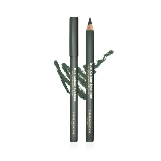True colour Dřevěná tužka na oči   Army Green Dermacol - Oficiální e-shop Dermacol