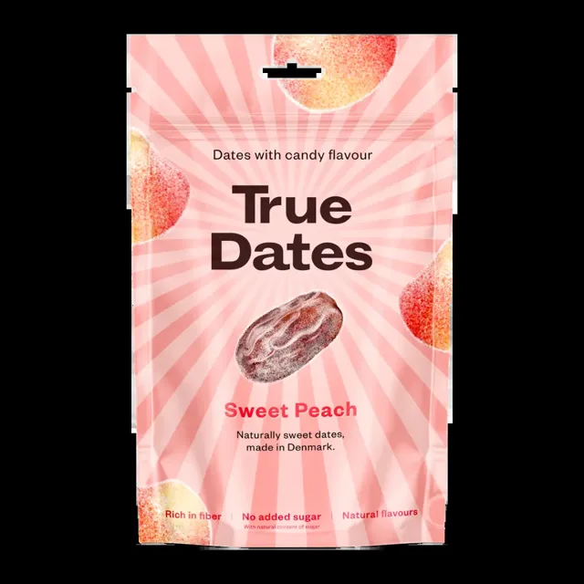 True Dates Ochucené datle s příchutí broskve 100 g