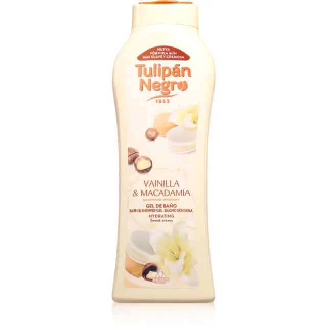 Tulipán Negro Vanilla Y Macadamia sprchový gel 650 ml