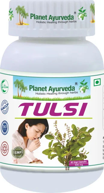 Tulsi (Bazalka Posvátná) - 500 mg, 60 kapslí