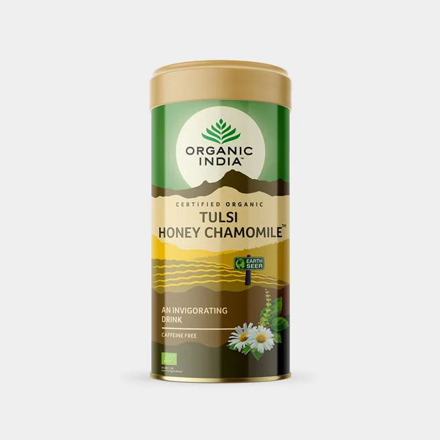 Tulsi Med + Heřmánek BIO, 100g plech