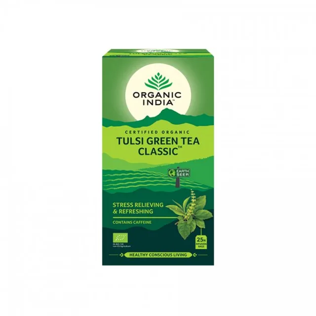 Tulsi se zeleným čajem BIO, 25 sáčků