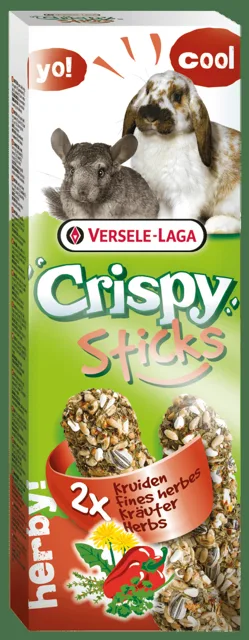 Tyčinky Versele-Laga Crispy s bylinami pro králíky a činčily 110g