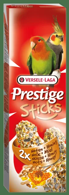 Tyčinky Versele-Laga Prestige ořechy a med pro střední papoušky 140g