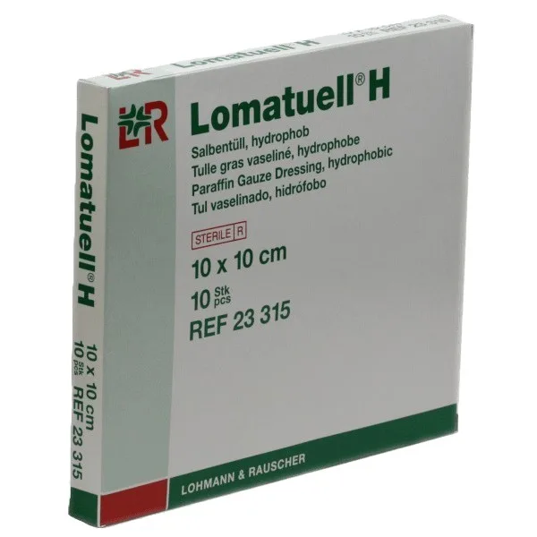 Tyl mastný Lomatuell H 10x10cm sterilní 10ks