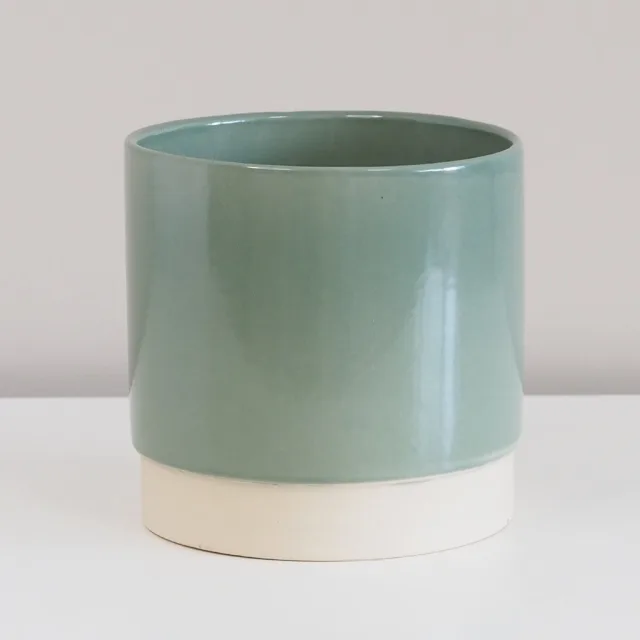 Tyrkysový keramický květináč 16 cm