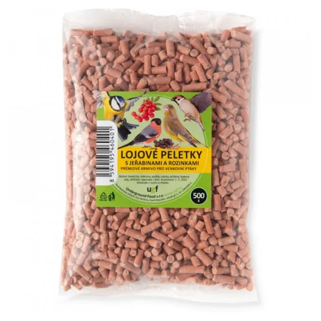 UGF Lojové peletky s jeřabinami a rozinkami 500 g
