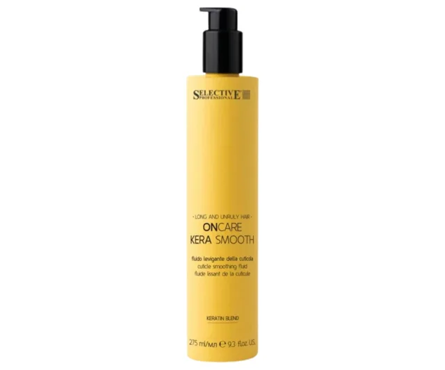 Uhlazující mléko s keratinem pro nepoddajné dlouhé vlasy Selective Professional OnCare Kera Smooth Fluid - 275 ml + dárek zdarma