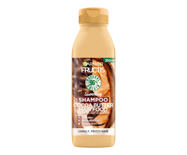 Uhlazující šampon pro nepoddajné vlasy Garnier Fructis Hair Food Cocoa Butter - 350 ml + dárek zdarma