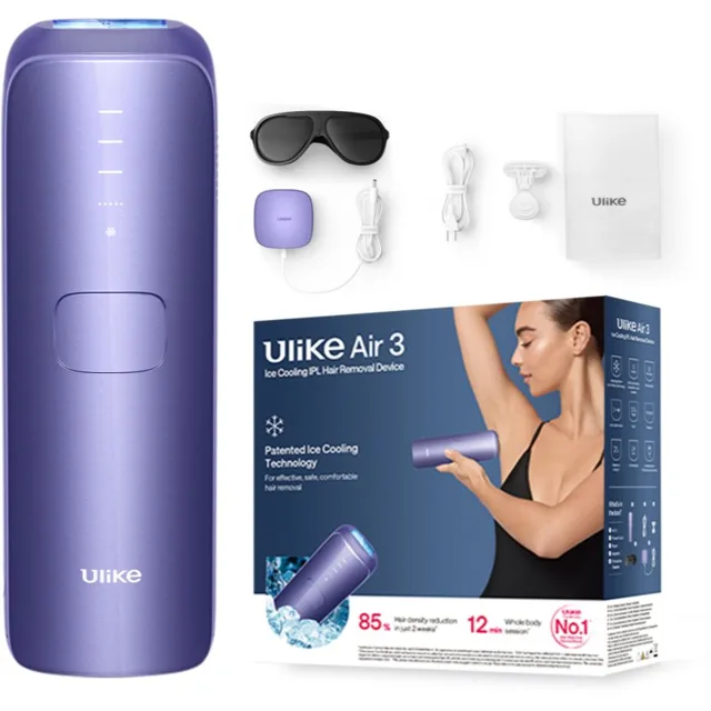 Ulike Air 3 IPL epilátor na tělo, tvář, oblast bikin a podpaží Deep Purple 1 ks