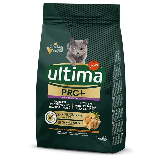 Ultima Cat PRO+ Sterilized s kuřecím - 1,1 kg
