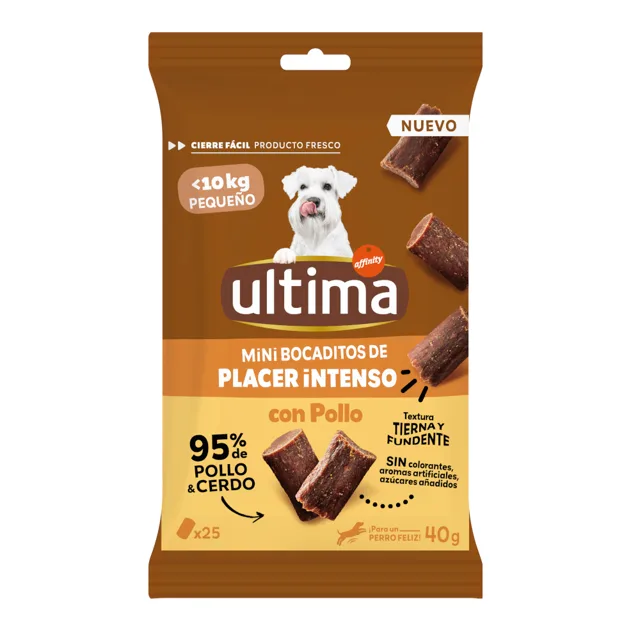 Ultima Dog Mini Snack - výhodné balení: Kuřecí (3 x 40 g)