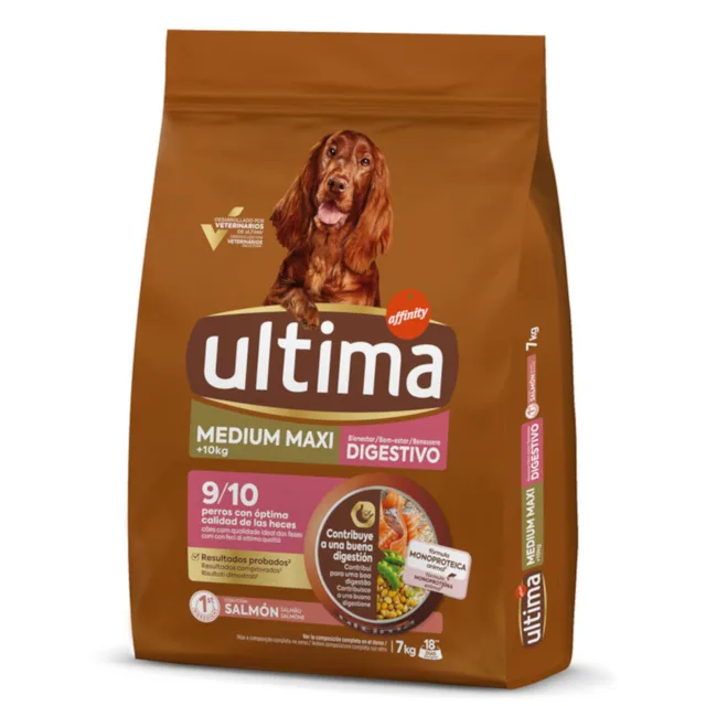 Ultima Medium / Maxi Digestive Well-Being s lososem - 2 x 7 kg