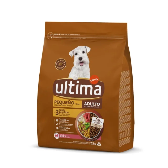 Ultima Mini Adult hovězí - výhodné balení: 2 x 2,5 kg