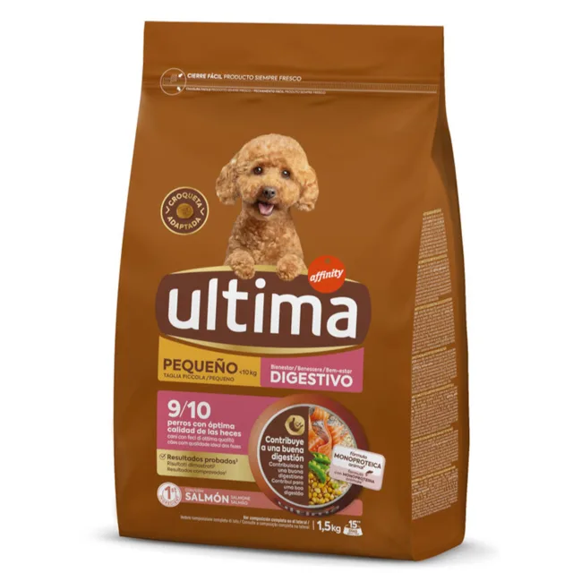 Ultima Mini Digestive Well-Being s lososem - 1,5 kg