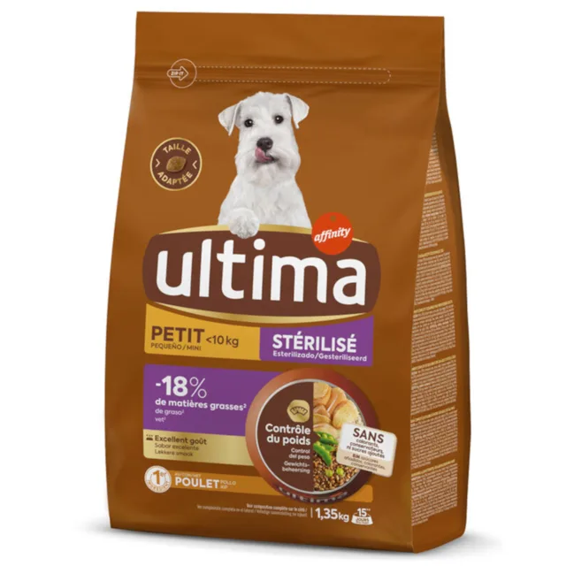 Ultima Mini Sterilized kuřecí - Výhodné balení: 2 x 1,35 kg