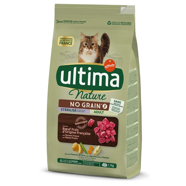 Ultima Nature No Grain Sterilized Beef - 4 x 1,1 kg