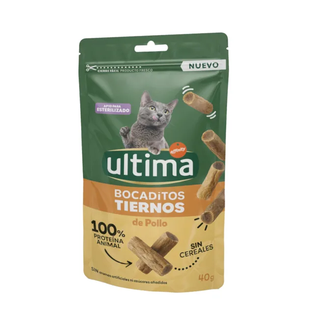 Ultima Snacks jemné kousky s kuřecím - výhodné balení: 3 x 40 g