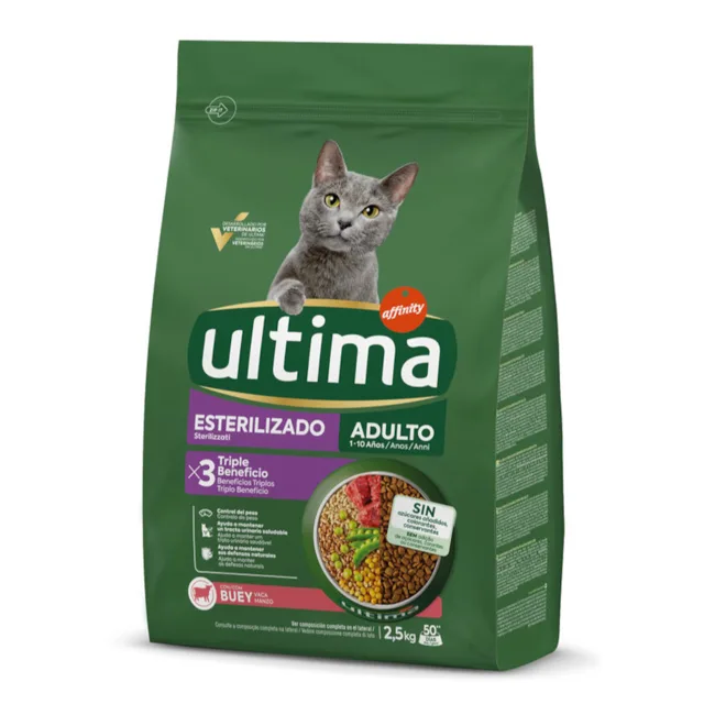 Ultima Sterilized Adult hovězí - Výhodné balení: 2 x 2,5 kg