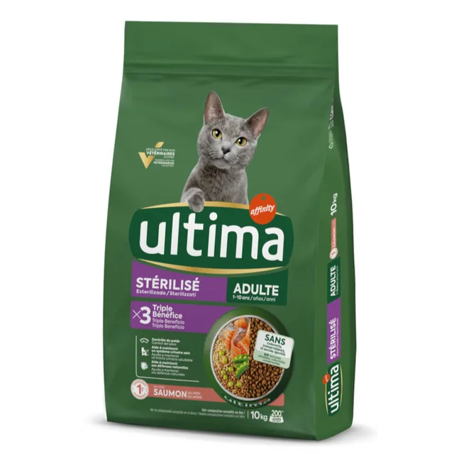 Ultima Sterilized Adult losos - výhodné balení: 2 x 10 kg