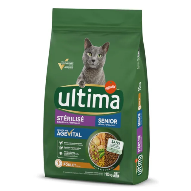 Ultima Sterilized Senior kuře - výhodné balení: 2 x 10 kg