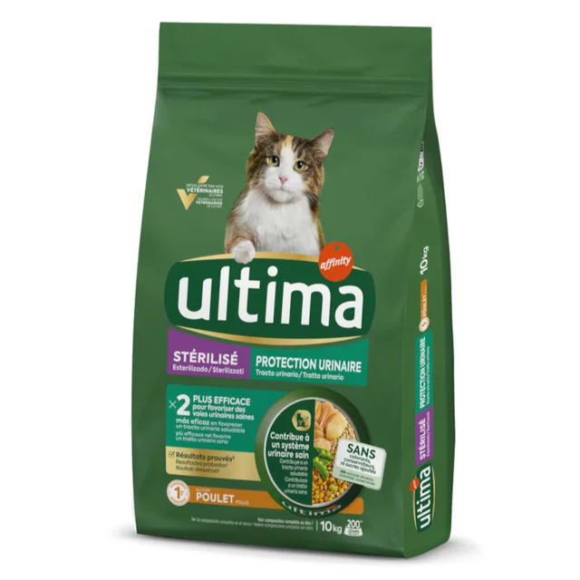 Ultima Sterilized Urinary s kuřecím - Výhodné balení: 2 x 10 kg