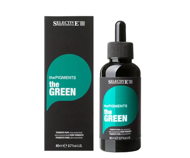 Ultra koncentrované čisté pigmenty Selective Professional ThePigments TheGreen - 80 ml, zelené + dárek zdarma