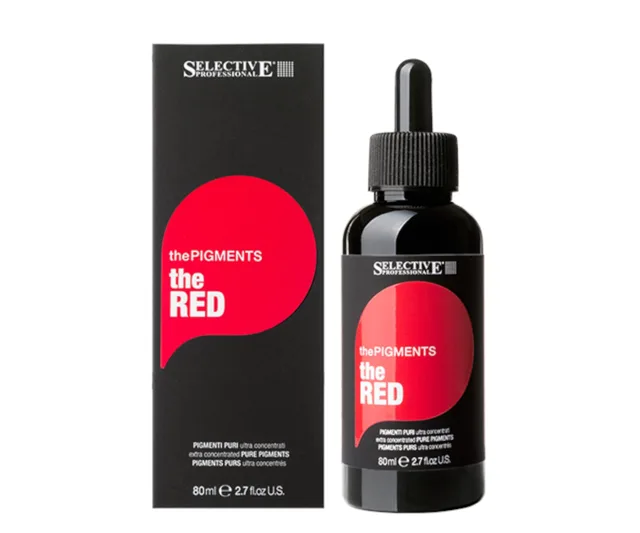 Ultra koncentrované čisté pigmenty Selective Professional ThePigments TheRed - 80 ml, červené + dárek zdarma