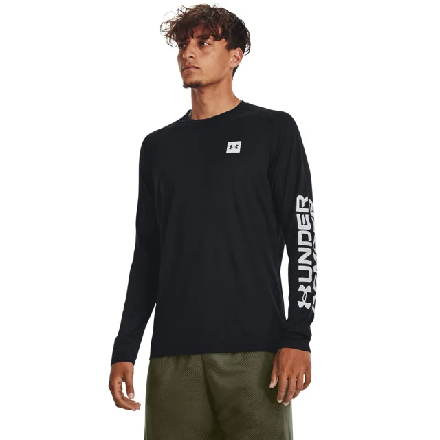 Under Amour Triko Tech Prt Fill LS Black